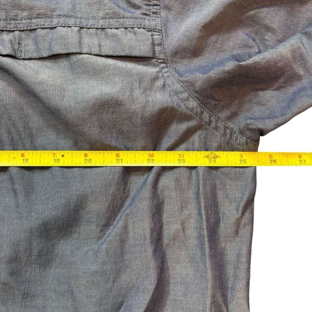 G H Bass Fishing Shirt Sz XL Blue Rod Holder Utility Pockets Short Sleeve Vented - Picture 7 of 9